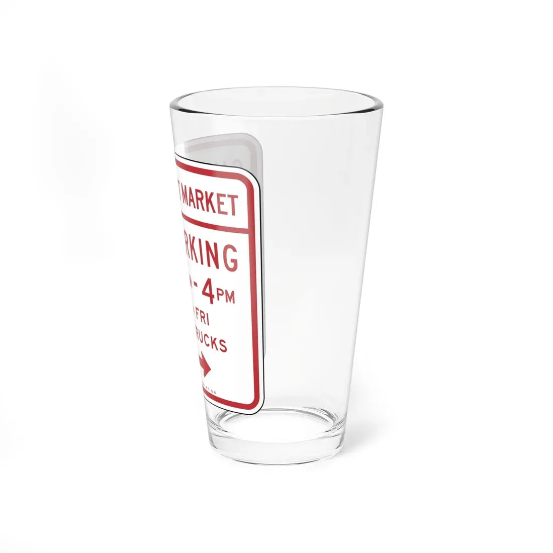 NYCDOT SC-346C (New York) (Road Sign) Pint Glass 16oz - Go Mug Yourself