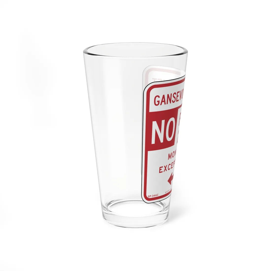 NYCDOT SC-346C (New York) (Road Sign) Pint Glss 16oz - Go Mug Yourself