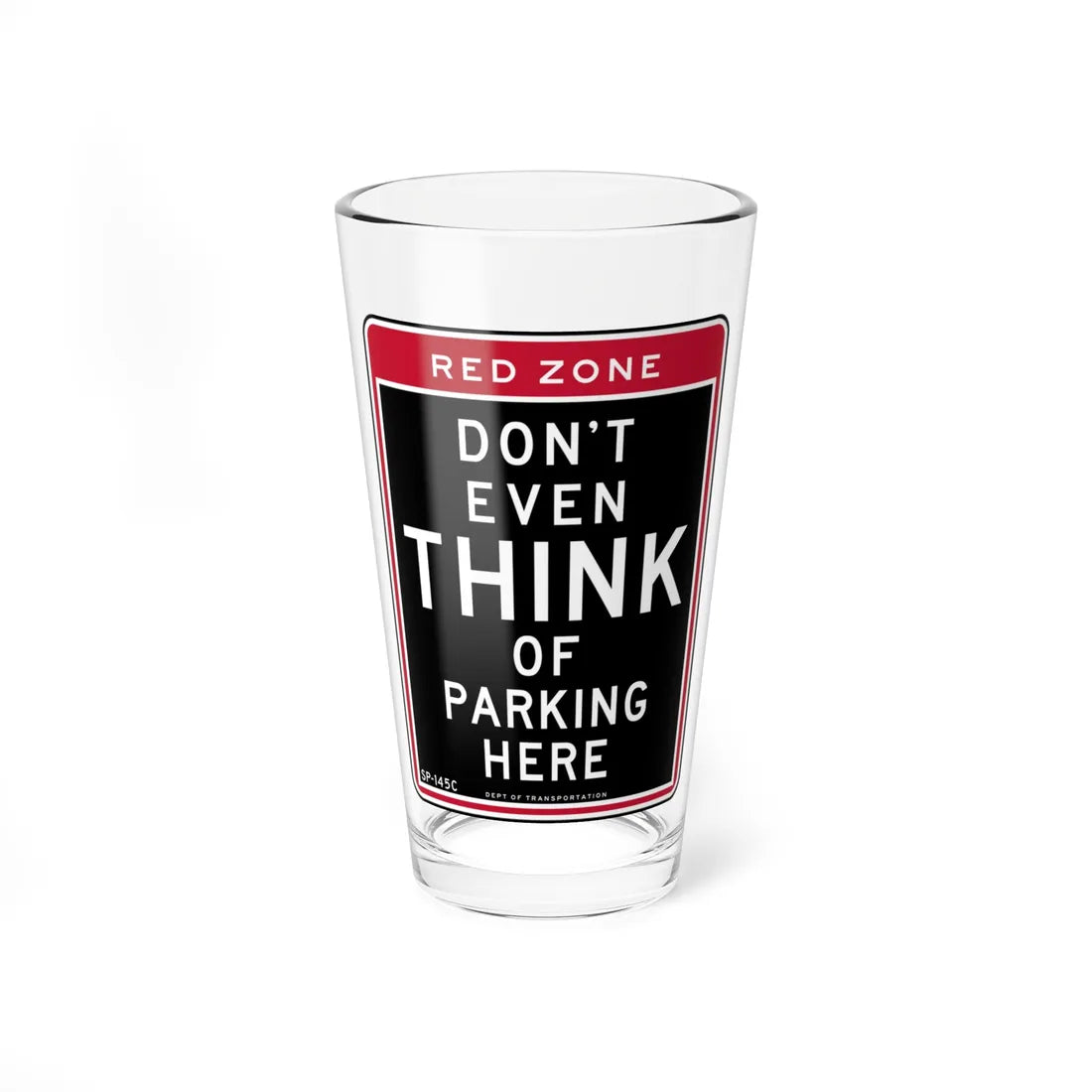 NYCDOT SP-145C (New York) (Road Sign) Pint Glss 16oz 16oz - Go Mug Yourself