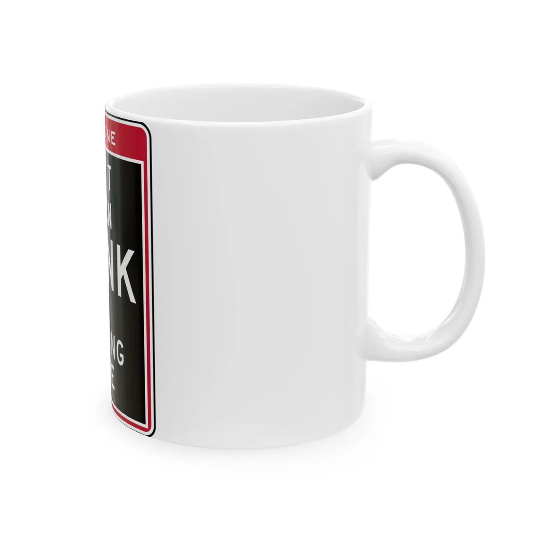 NYCDOT SP-145C (New York) (Road Sign) White Coffee Mug - Go Mug Yourself