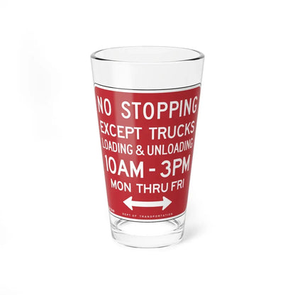 NYCDOT SP-584B (New York) (Road Sign) Pint Glass 16oz 16oz - Go Mug Yourself