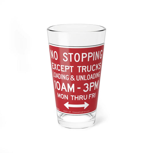 NYCDOT SP-584B (New York) (Road Sign) Pint Glss 16oz 16oz - Go Mug Yourself