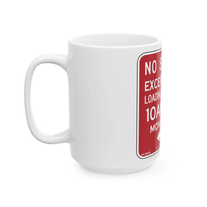 NYCDOT SP-584B (New York) (Road Sign) White Coffee Mug - Go Mug Yourself