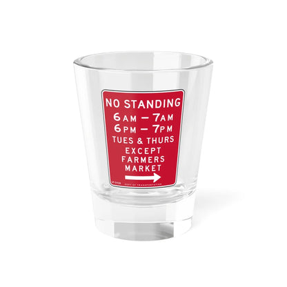 NYCDOT SP-592B (New York) (Road Sign) Shot Glass 1.5oz 1.5oz - Go Mug Yourself