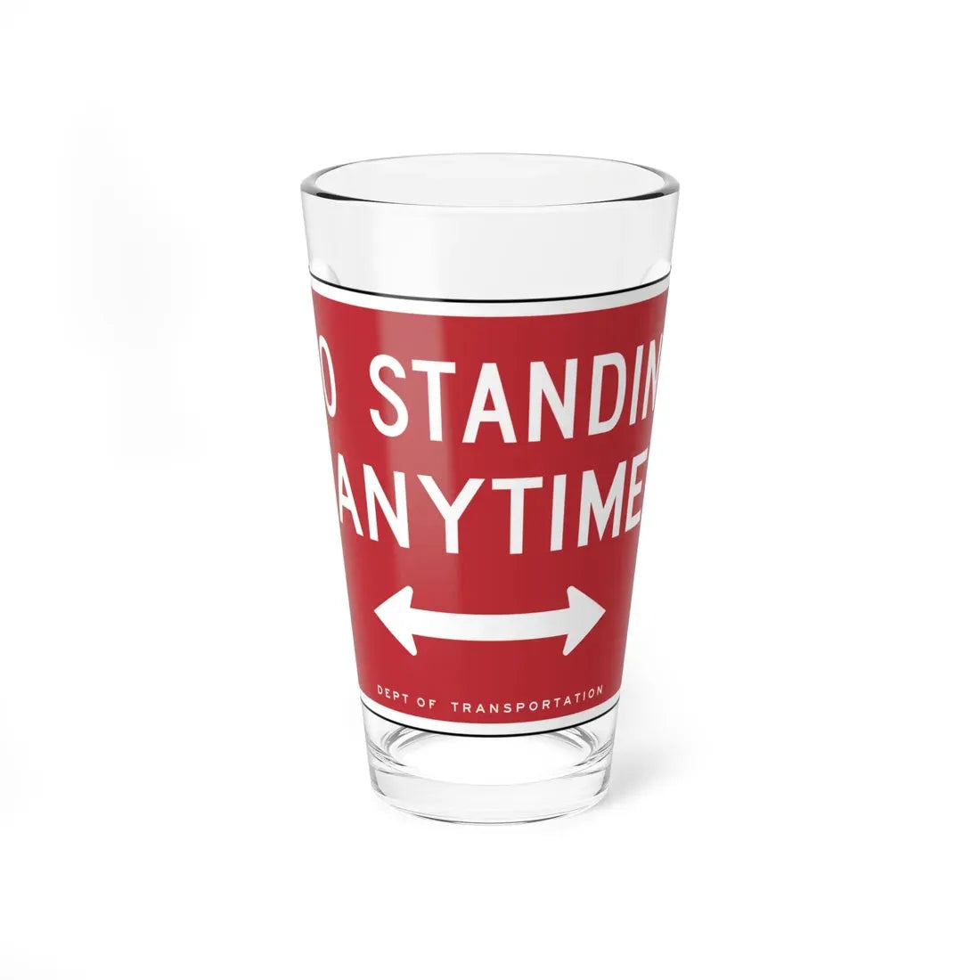 NYCDOT SP10-B (New York) (Road Sign) Pint Glass 16oz 16oz - Go Mug Yourself