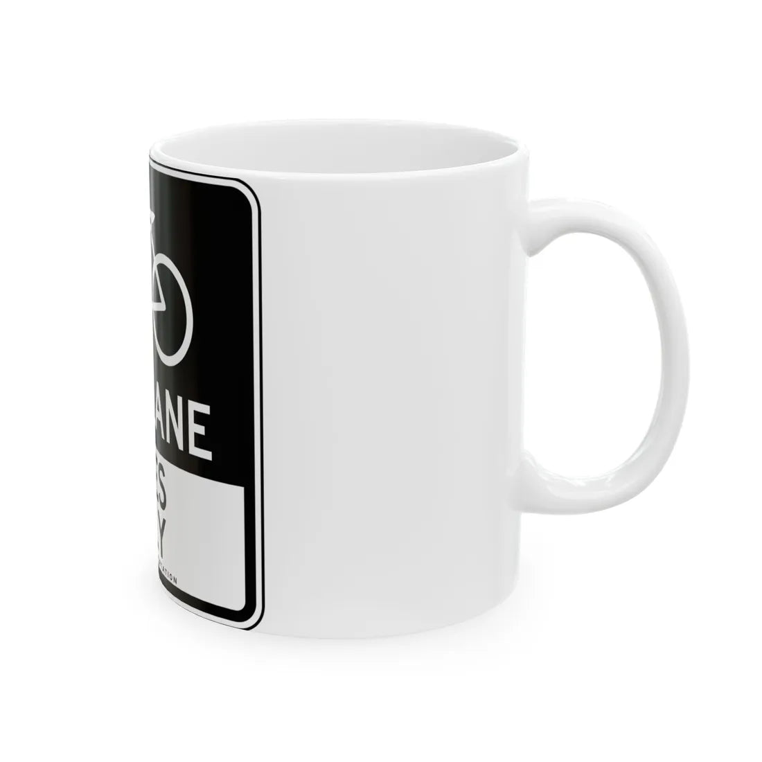 NYCDOT SR-1436 (New York) (Road Sign) White Coffee Mug - Go Mug Yourself