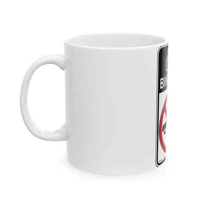 NYCDOT SR-1801 (New York) (Road Sign) White Coffee Mug - Go Mug Yourself