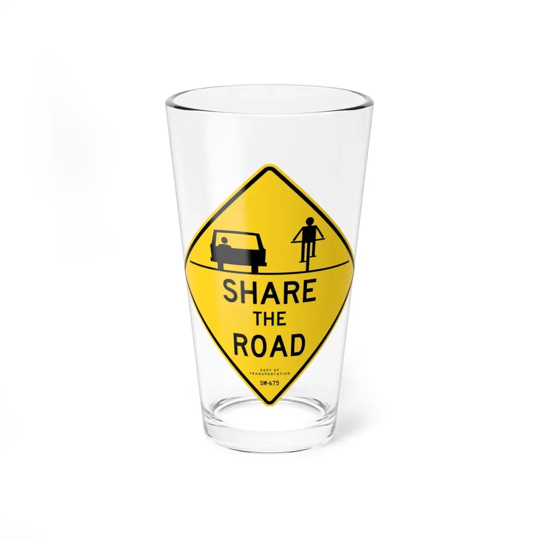 NYCDOT SW-675 (New York) (Road Sign) Pint Glass 16oz 16oz - Go Mug Yourself