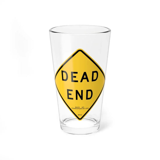 NYCDOT W14-4 (New York) (Road Sign) Pint Glass 16oz 16oz - Go Mug Yourself