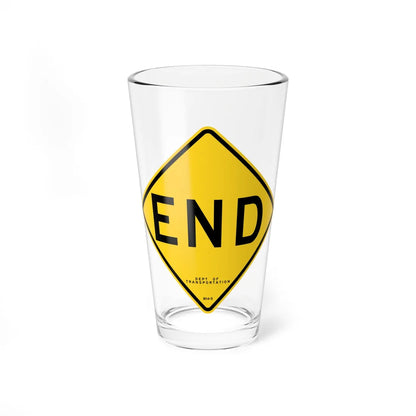 NYCDOT W14-5 (New York) (Road Sign) Pint Glss 16oz 16oz - Go Mug Yourself