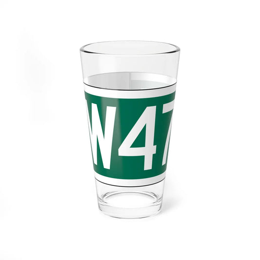 NYCDOT W47 ST Sign (New York) (Road Sign) Pint Glass 16oz 16oz - Go Mug Yourself