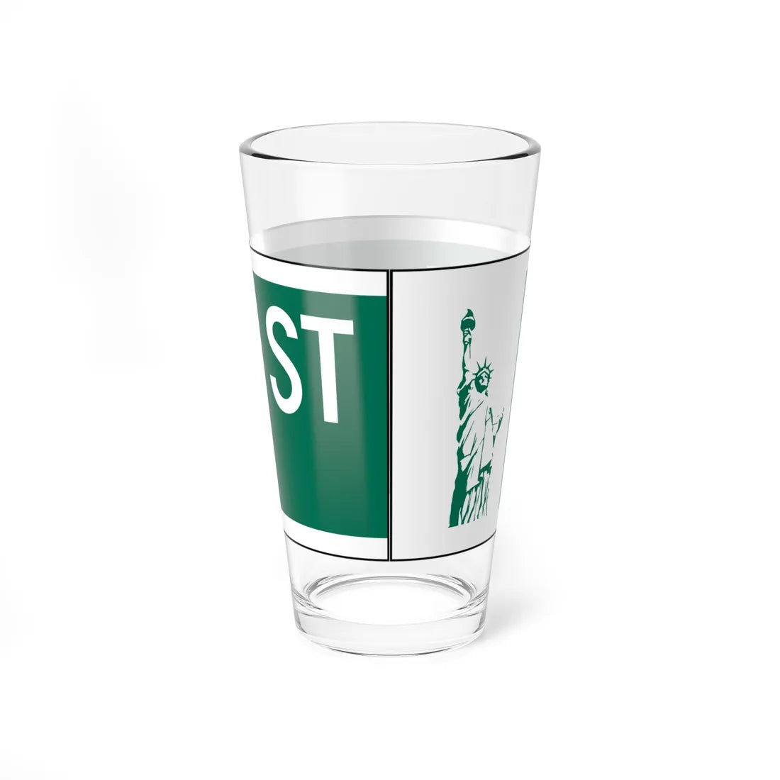 NYCDOT W47 ST Sign (New York) (Road Sign) Pint Glass 16oz - Go Mug Yourself