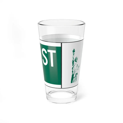 NYCDOT W47 ST Sign (New York) (Road Sign) Pint Glass 16oz - Go Mug Yourself