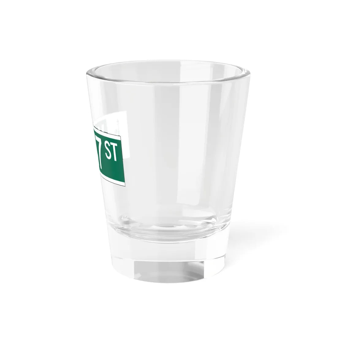NYCDOT W47 ST Sign (New York) (Road Sign) Shot Glass 1.5oz - Go Mug Yourself