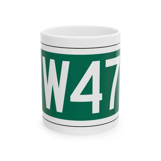 NYCDOT W47 ST Sign (New York) (Road Sign) White Coffee Mug 11oz - Go Mug Yourself