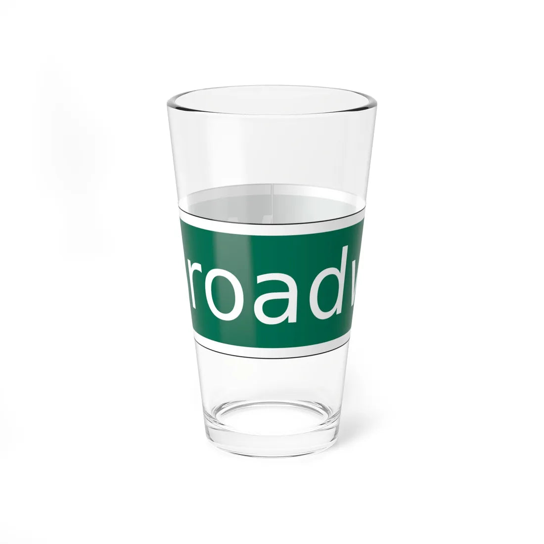 NYCDOT West Broadway Sign (New York) (Road Sign) Pint Glass 16oz 16oz - Go Mug Yourself