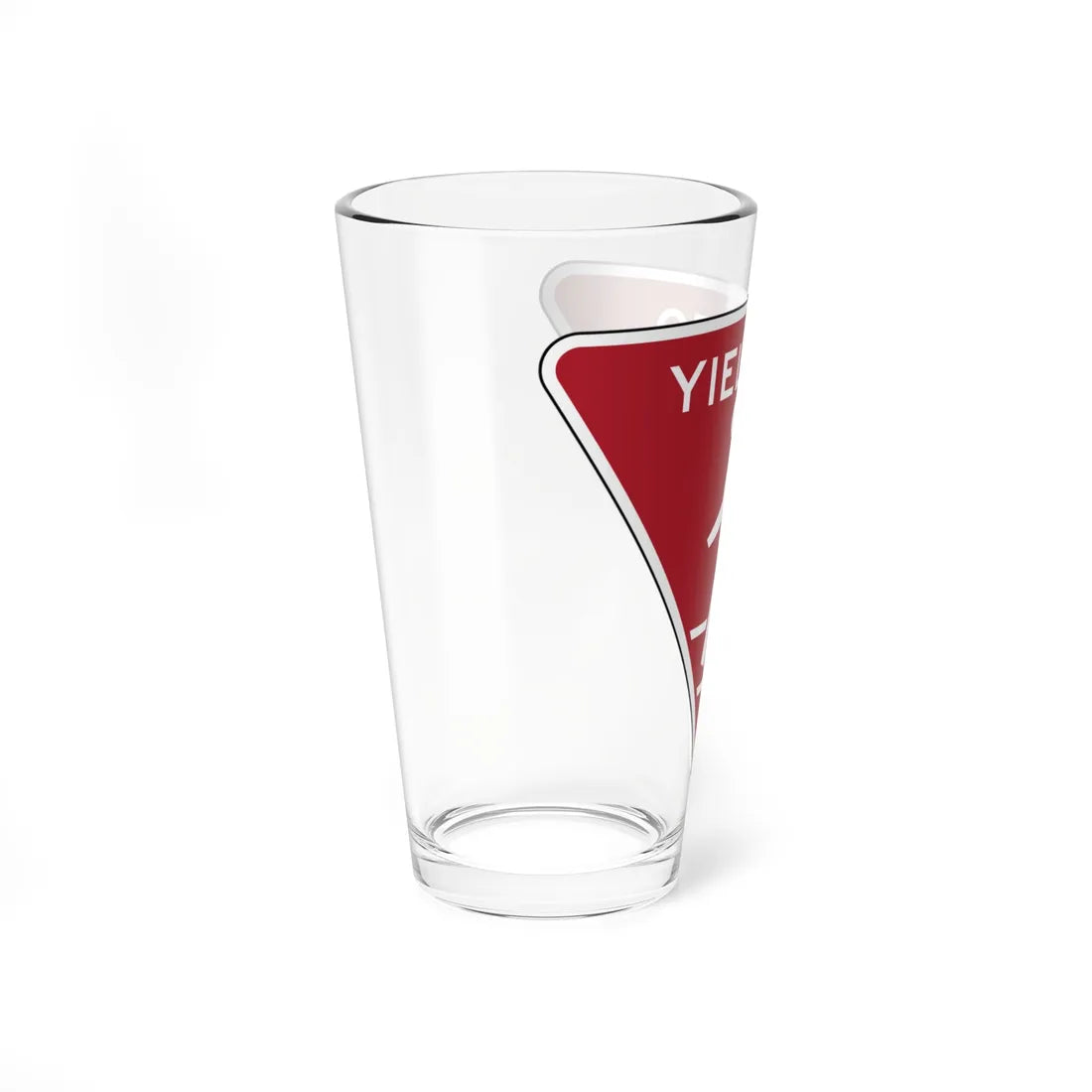 NYCDOT YIELD TO PEDESTRIANS (New York) (Road Sign) Pint Glass 16oz - Go Mug Yourself