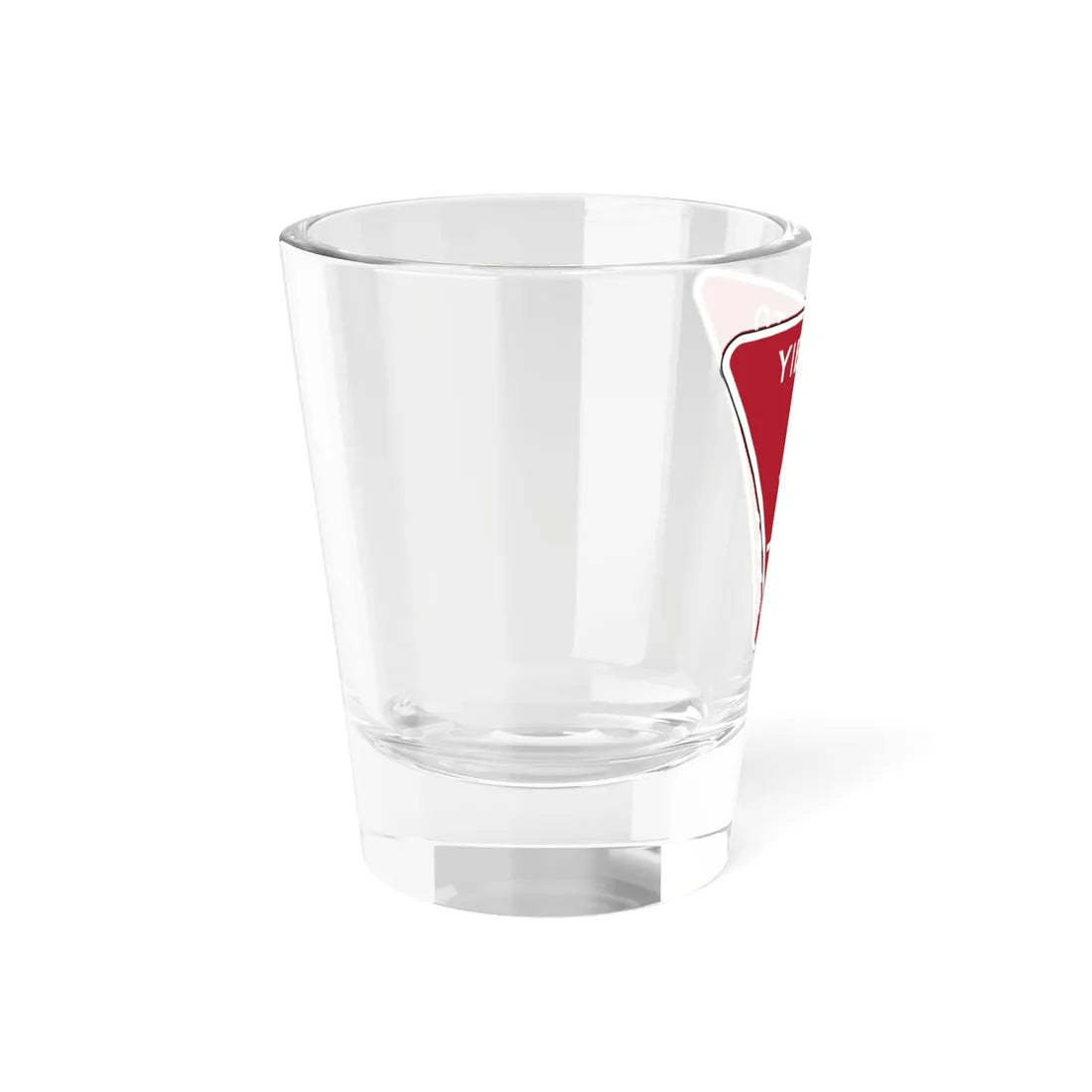 NYCDOT YIELD TO PEDESTRIANS (New York) (Road Sign) Shot Glass 1.5oz - Go Mug Yourself
