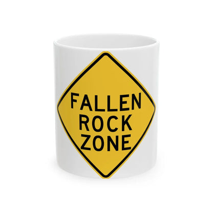 NYS NYW4-14 (New York) (Road Sign) White Coffee Mug 11oz - Go Mug Yourself