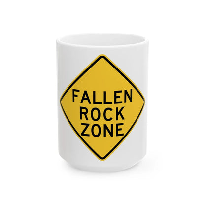 NYS NYW4-14 (New York) (Road Sign) White Coffee Mug 15oz - Go Mug Yourself