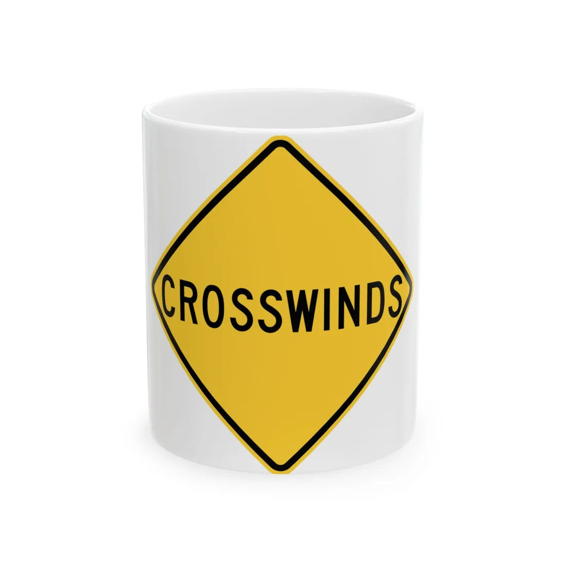 NYS NYW7-16 (New York) (Road Sign) White Coffee Mug 11oz - Go Mug Yourself