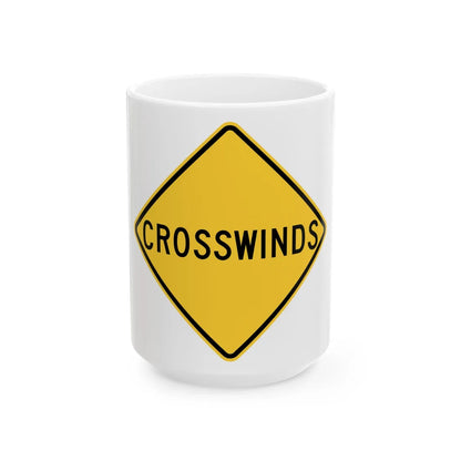 NYS NYW7-16 (New York) (Road Sign) White Coffee Mug 15oz - Go Mug Yourself