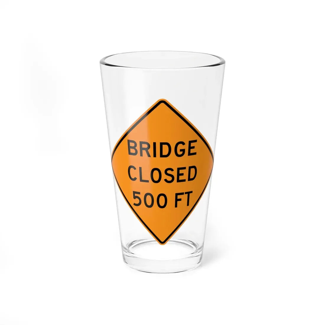 NYS NYW8-4 (New York) (Road Sign) Pint Glass 16oz 16oz - Go Mug Yourself