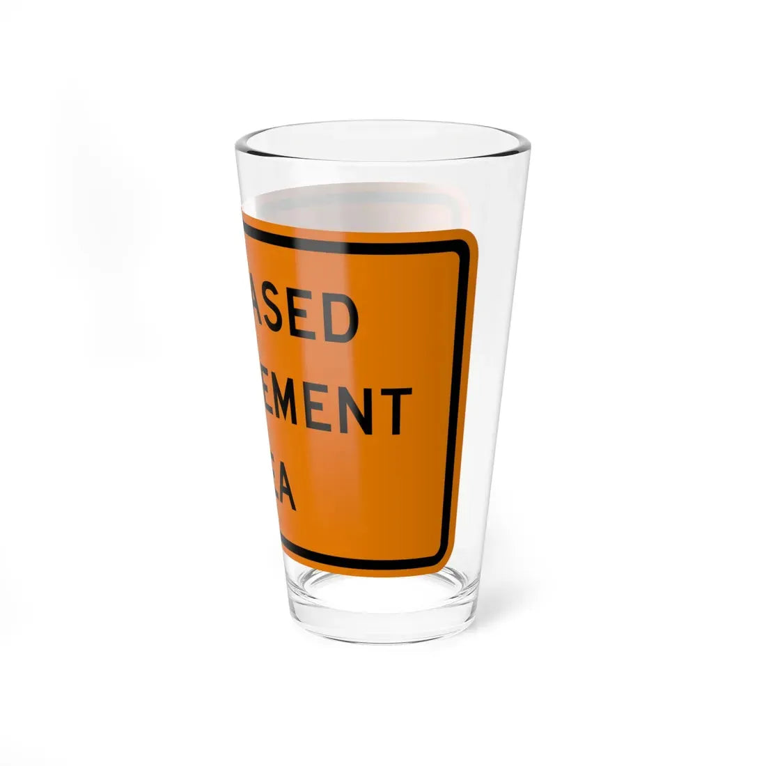 NYS NYW8-46 (New York) (Road Sign) Pint Glass 16oz - Go Mug Yourself