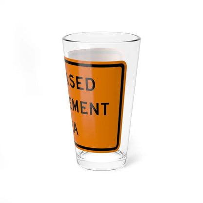 NYS NYW8-46 (New York) (Road Sign) Pint Glass 16oz - Go Mug Yourself