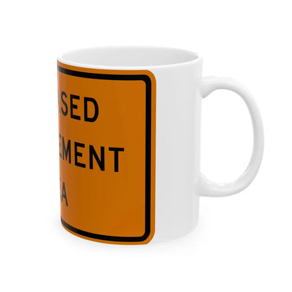 NYS NYW8-46 (New York) (Road Sign) White Coffee Mug - Go Mug Yourself
