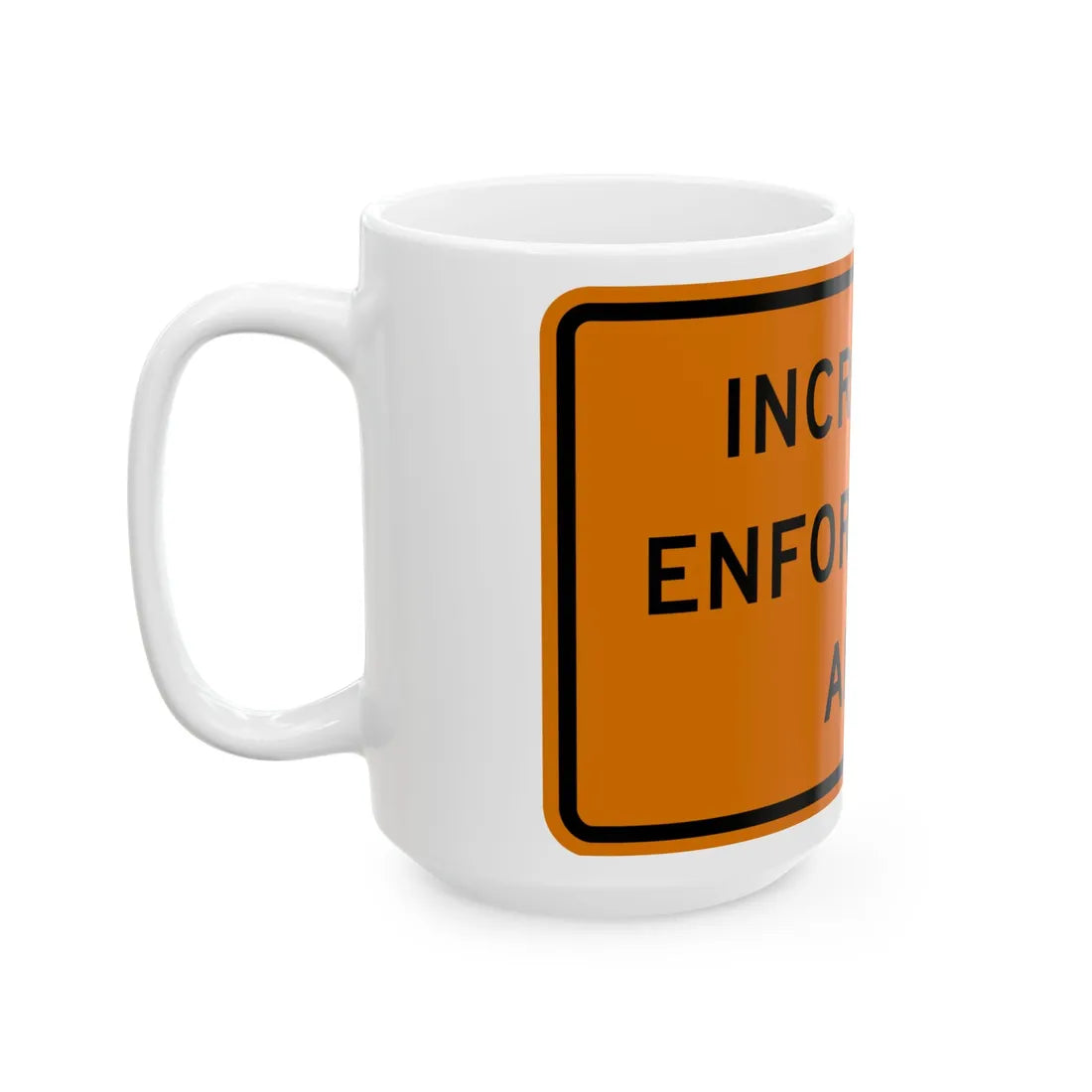 NYS NYW8-46 (New York) (Road Sign) White Coffee Mug - Go Mug Yourself