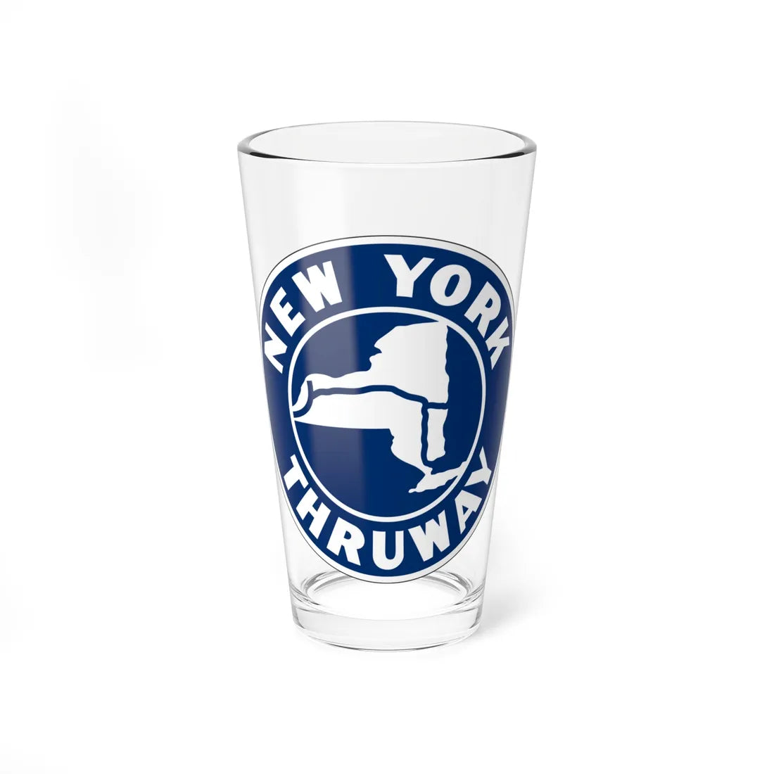 NYS Thruway Sign (New York) (Road Sign) Pint Glass 16oz 16oz - Go Mug Yourself