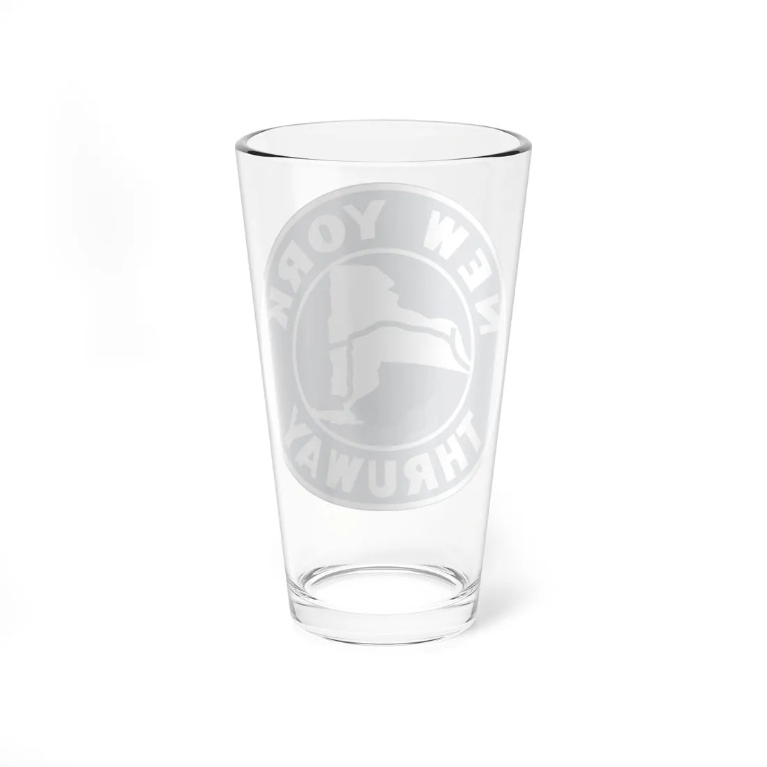 NYS Thruway Sign (New York) (Road Sign) Pint Glass 16oz - Go Mug Yourself