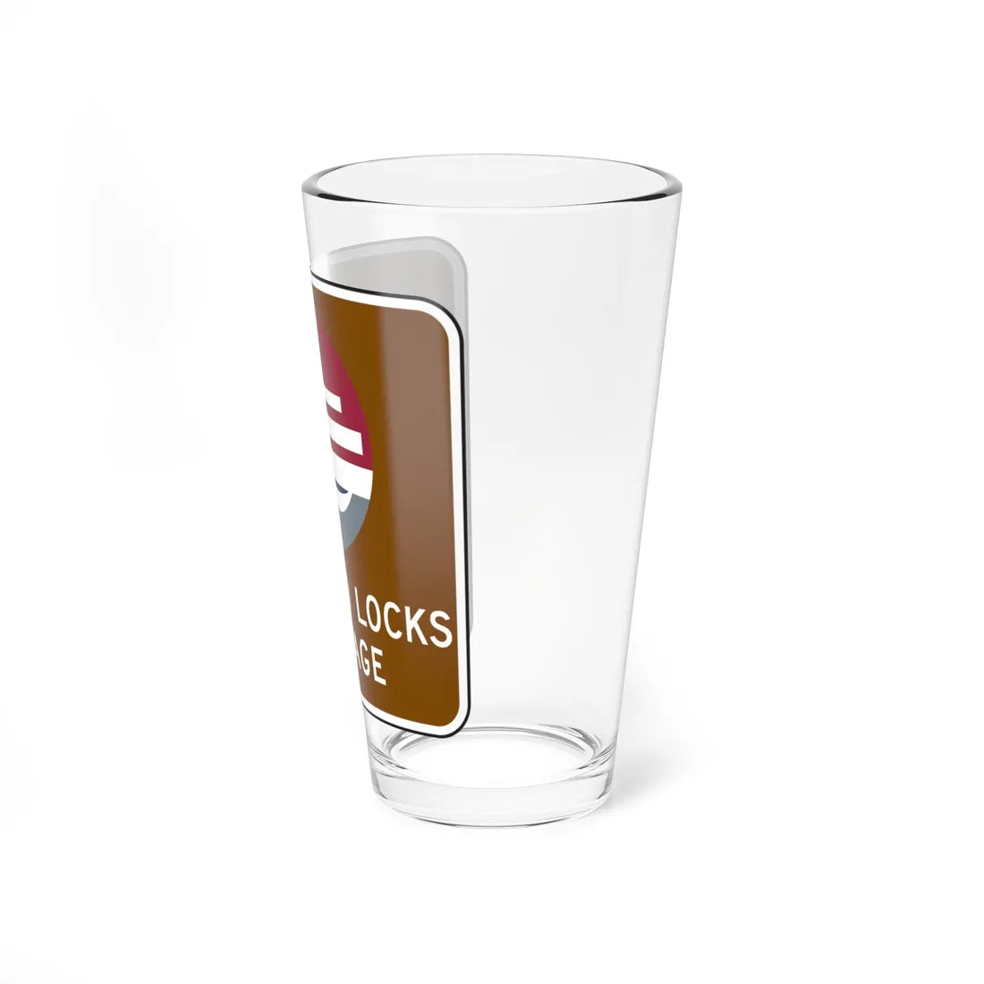 NYSDOT NYM18-3 (New York) (Road Sign) Pint Glass 16oz - Go Mug Yourself