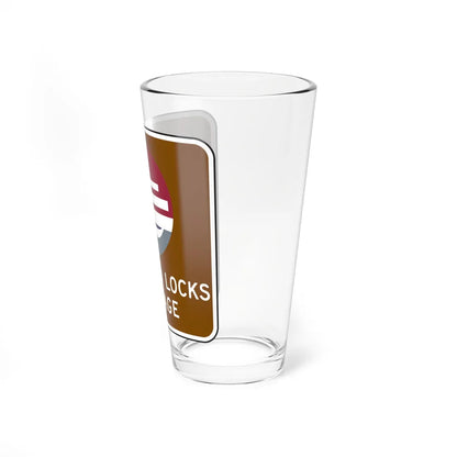 NYSDOT NYM18-3 (New York) (Road Sign) Pint Glass 16oz - Go Mug Yourself