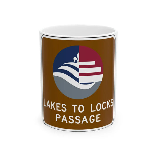 NYSDOT NYM18-3 (New York) (Road Sign) White Coffee Mug 11oz - Go Mug Yourself