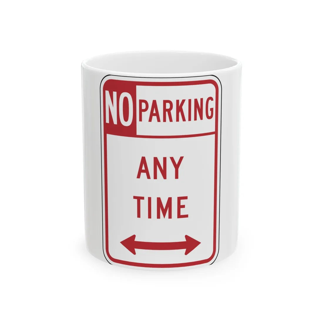 NYSDOT NYP1-2 (New York) (Road Sign) White Coffee Mug 11oz - Go Mug Yourself