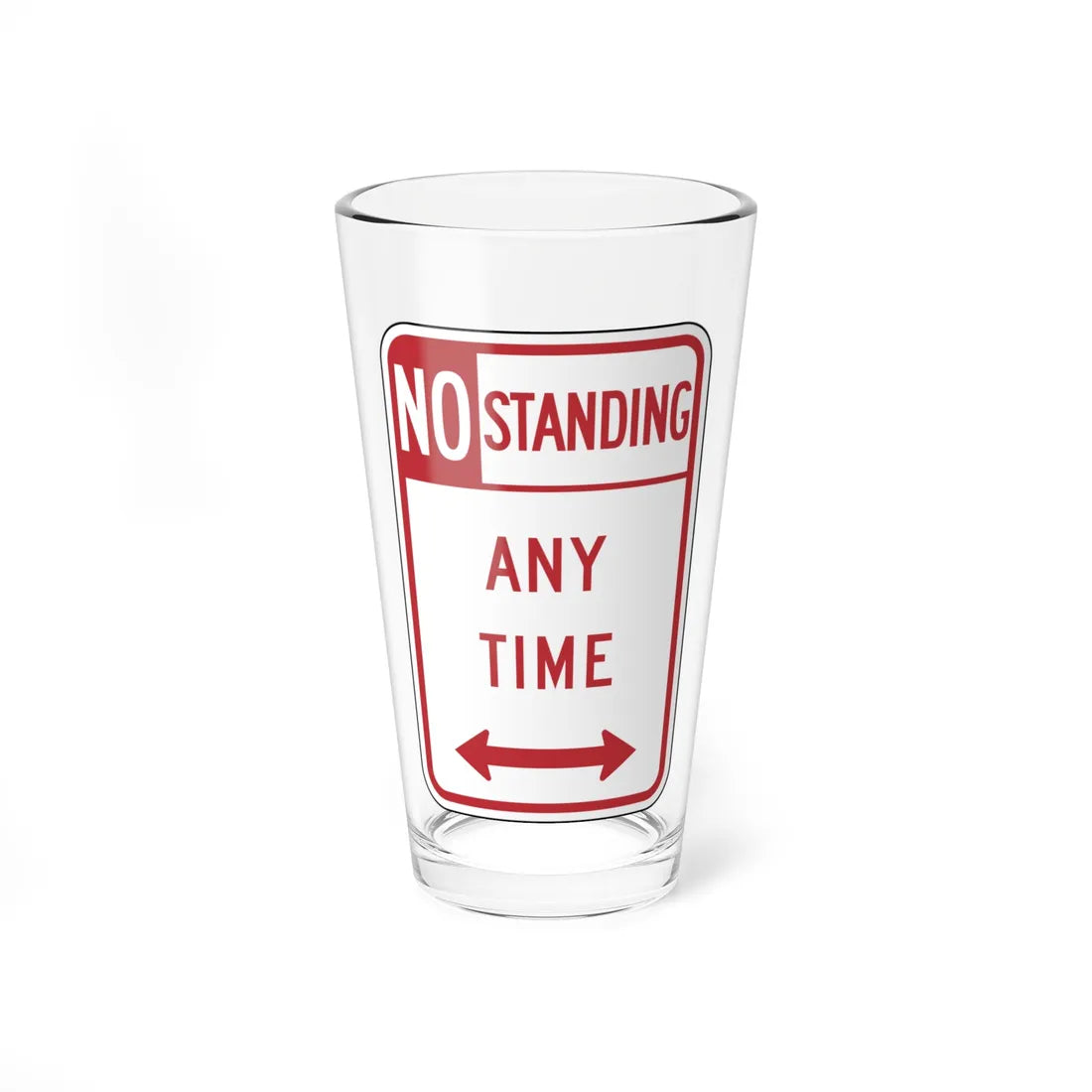 NYSDOT NYP1-5 (New York) (Road Sign) Pint Glass 16oz 16oz - Go Mug Yourself