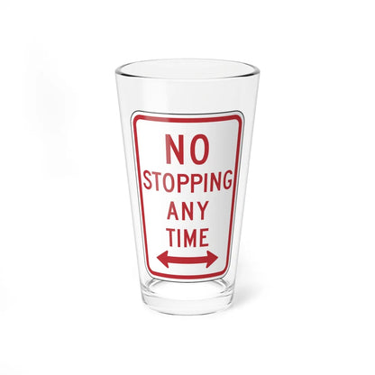 NYSDOT NYP1-7 (New York) (Road Sign) Pint Glass 16oz 16oz - Go Mug Yourself
