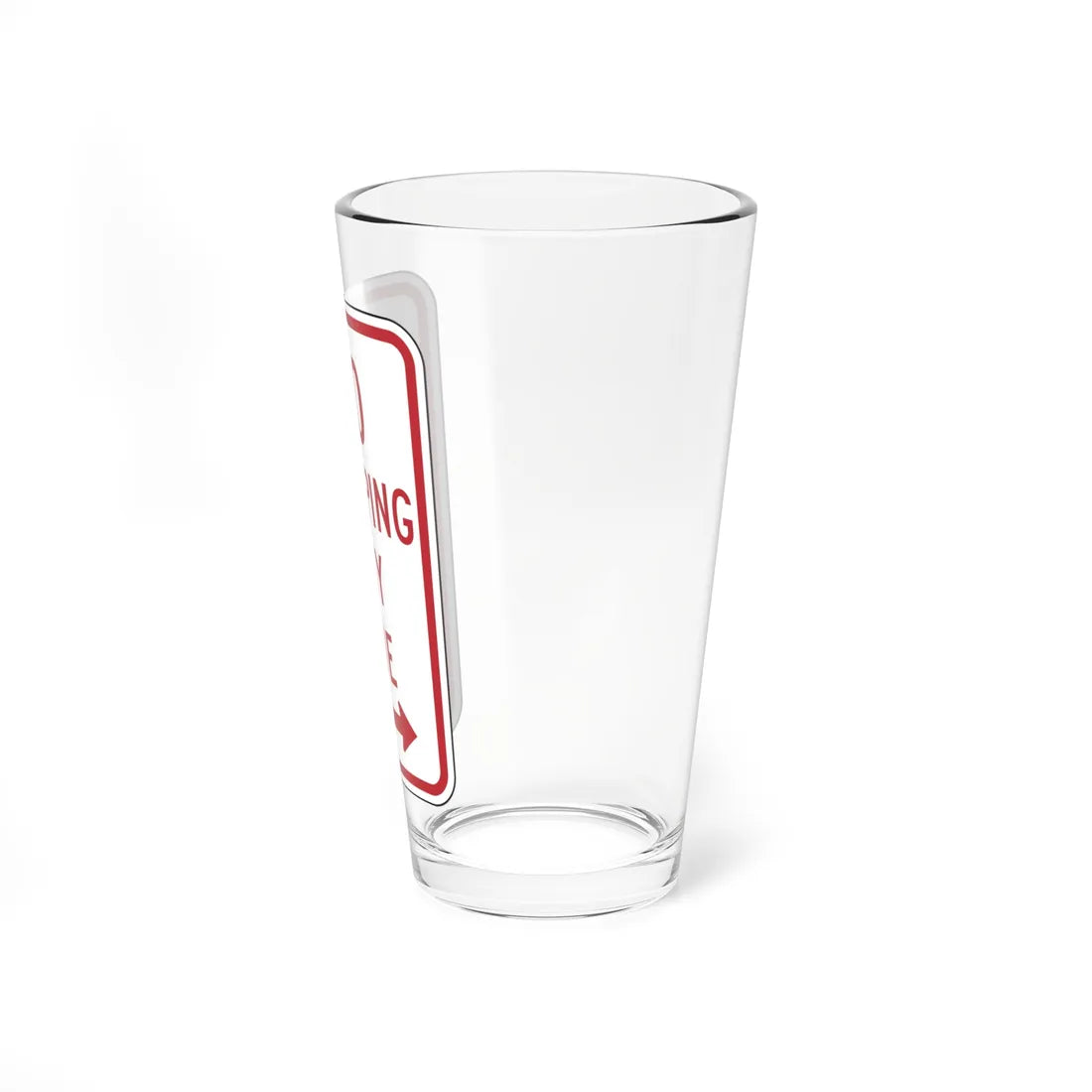NYSDOT NYP1-7 (New York) (Road Sign) Pint Glass 16oz - Go Mug Yourself