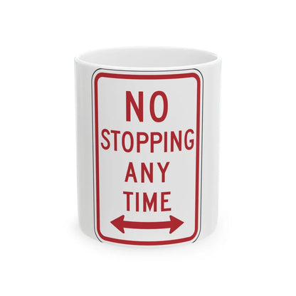NYSDOT NYP1-7 (New York) (Road Sign) White Coffee Mug 11oz - Go Mug Yourself
