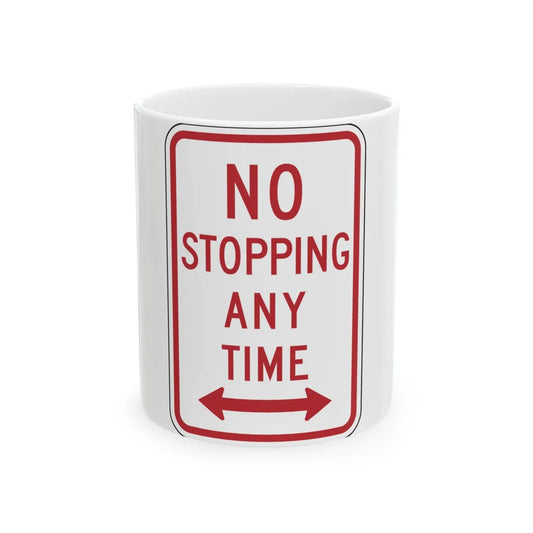 NYSDOT NYP1-7 (New York) (Road Sign) White Coffee Mug 11oz - Go Mug Yourself