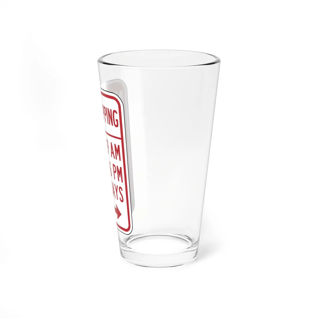 NYSDOT NYP1-8 (New York) (Road Sign) Pint Glass 16oz - Go Mug Yourself
