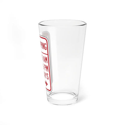 NYSDOT NYP1-8 (New York) (Road Sign) Pint Glass 16oz - Go Mug Yourself