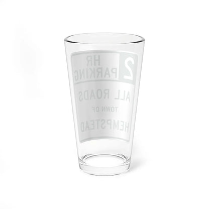 NYSDOT NYP2-8 (New York) (Road Sign) Pint Glass 16oz - Go Mug Yourself