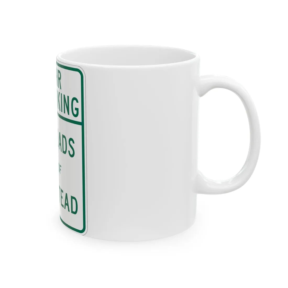 NYSDOT NYP2-8 (New York) (Road Sign) White Coffee Mug - Go Mug Yourself