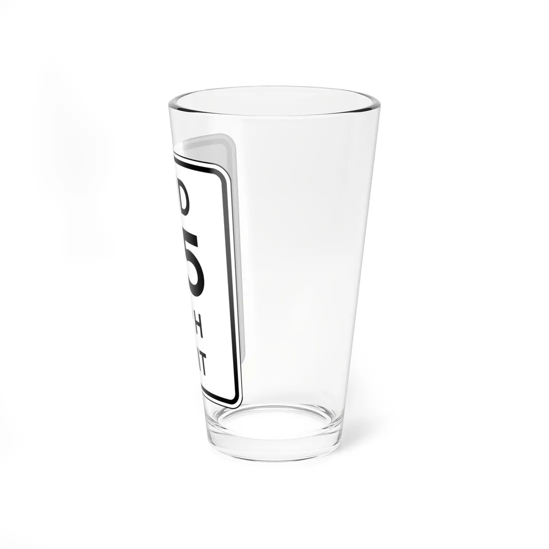NYSDOT NYR2-11 (New York) (Road Sign) Pint Glass 16oz - Go Mug Yourself