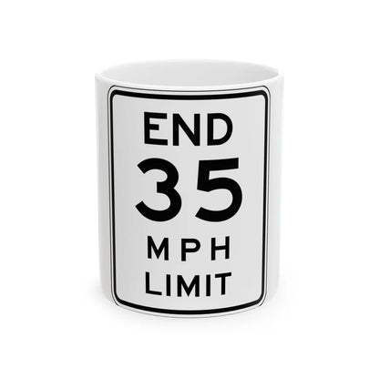 NYSDOT NYR2-11 (New York) (Road Sign) White Coffee Mug 11oz - Go Mug Yourself