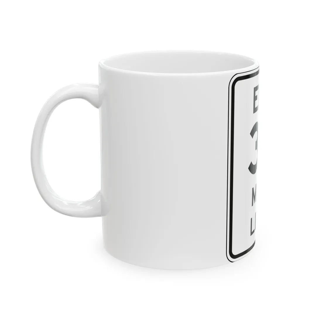 NYSDOT NYR2-11 (New York) (Road Sign) White Coffee Mug - Go Mug Yourself