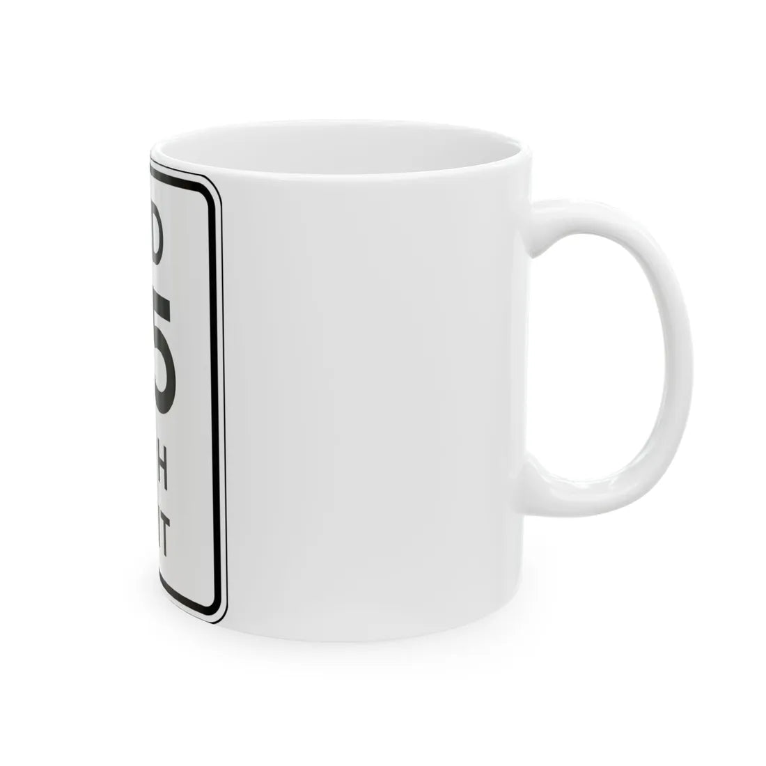 NYSDOT NYR2-11 (New York) (Road Sign) White Coffee Mug - Go Mug Yourself